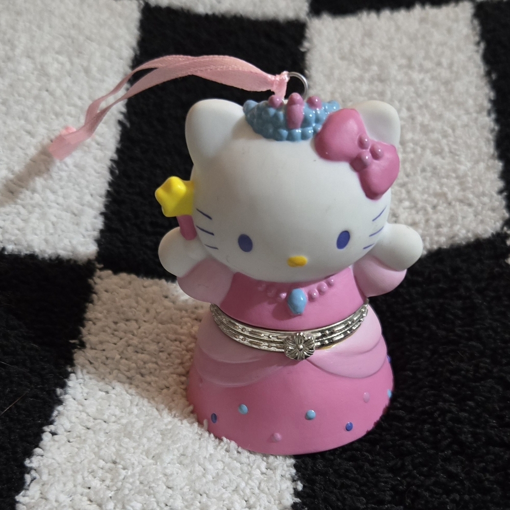 Hello Kitty Princess Fairy 2005 Sanrio Porcelain Trinket Box Ornament Gift